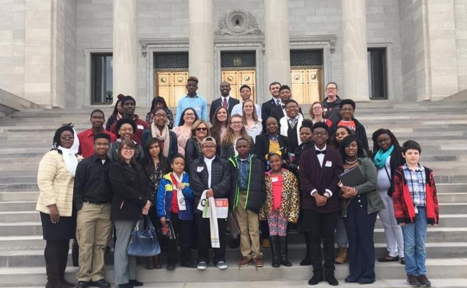 RCA youth from Earle, Marianna, Rose Bud, Dermott, Hughes, Paron, Deer, Mt. Judea, and Valley Springs participate in Youth Day at the Capitol.